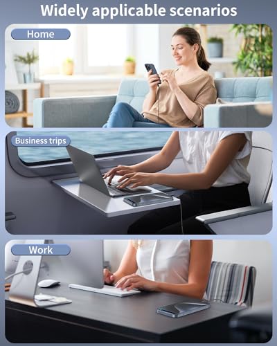 Plnhixt USB C to USB C Cable, (5Pack 6FT), New Nylon USB C Charger Cable 60W(3A) for iPhone 15/15 Pro/15 Plus/15 Pro Max, iPad Mini 6/ Pro 2021, MacBook Pro 2020, Samsung Galaxy S23,Switch