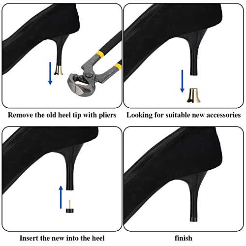 24 Pairs High Heel Replacement Tips with Repair Tool