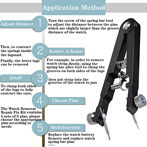 Watch Spring Bar Pliers Tweezer Tool for Bands
