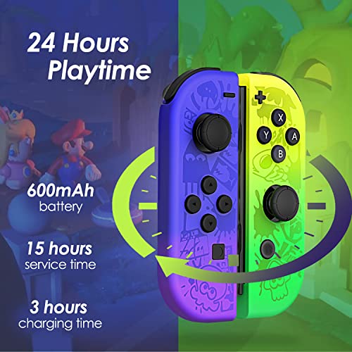 Rotacess Compatible with Nintendo Switch Controller, Switch Controller Replacement Accessories with Double Vibration/Wake-Up/Screenshot/Motion Control
