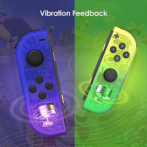 Rotacess Compatible with Nintendo Switch Controller, Switch Controller Replacement Accessories with Double Vibration/Wake-Up/Screenshot/Motion Control