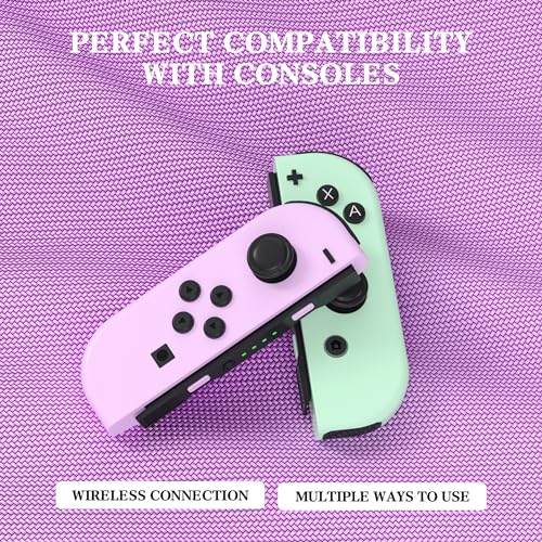 Joypad for Switch Controllers, Wireless Replacement Controller for Switch Joycons Splatoon 3 and Sports, Left and Right Switch Joycon Controller Support Dual Vibration/Wake-up/Screenshot.