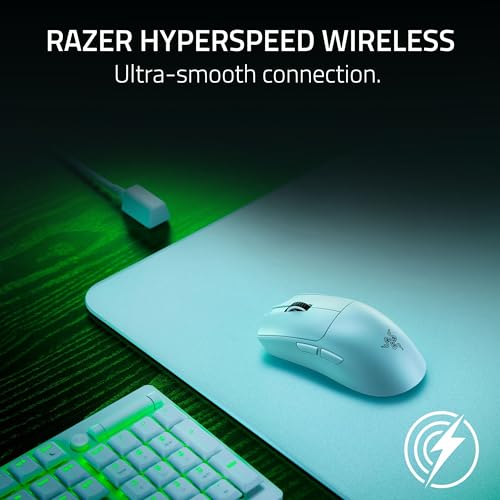Razer Viper V3 Pro Wireless Esports Gaming Mouse: Symmetrical - 55g Lightweight - 8K Polling - 35K DPI Optical Sensor - Gen3 Optical Switches - 8 Programmable Controls - 95 Hr Battery - White
