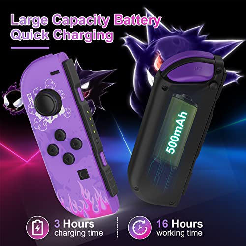 Moonag Compatible with Nintendo Switch Controller, Replacement Wireless Controllers with Dual Vibration, Wake-up