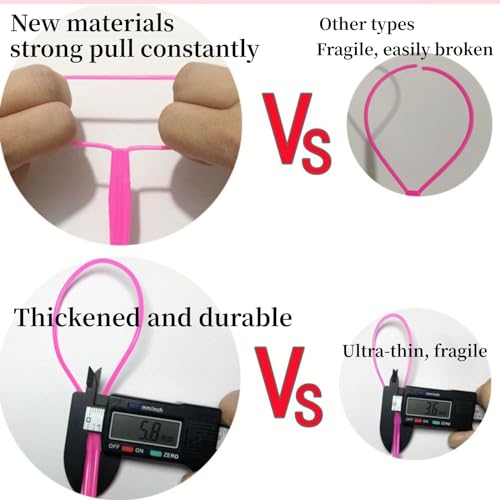 Aigee 6pcs Topsy Tail Hair Tool Set,Hair Loop Styling Tool Hair Pull Through Tools are in large and small sizes,3 colors (pink, blue, purple)-Ponytail Maker French Braid Loop for women,girls hair