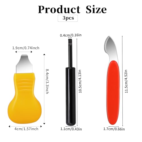 Mozeat Lens 3 PCS Watch Back Removal Tool Pry Watch Back Case Opener Watch Battery Replacement Repair Tool Kit