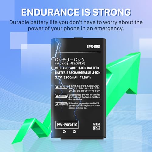 SPR-003 Battery, 2024 New Upgraded (3200mAh) Ultra High Capacity Li-ion Battery Replacement for Nintendo 3DS XL New 3DS XL LL Game Console, Switch Game Console, with Repair Tool Kit