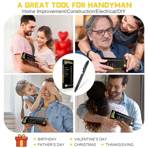 MAFEHAN Gifts for Men, Father's Day Gifts for Dad, 9 in 1 Multitool Pen, Birthday Gifts for Men Who Have Everything, Mens Gifts for Him, Husband, Grandpa, Boyfriend, Unique Dad Gifts from Daughter Son
