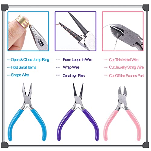 Set of 3 SONGIN Jewelry Pliers for Crafting
