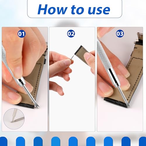 Watch Band Pins Replacement Kit, 16 PCS Diameter 1.5mm Heavy Duty Stainless Steel Watch Link Remover Set Watch Strap Pins Adjustment Tool Link Removal Kit for Watch Bracelet Repairing (Length 14-25mm)
