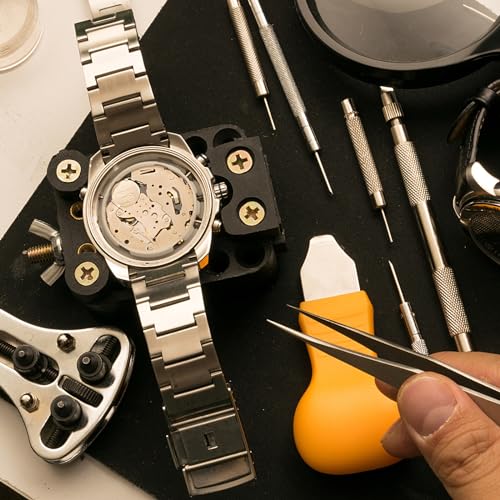 Watch Band Pins Replacement Kit, 16 PCS Diameter 1.5mm Heavy Duty Stainless Steel Watch Link Remover Set Watch Strap Pins Adjustment Tool Link Removal Kit for Watch Bracelet Repairing (Length 14-25mm)