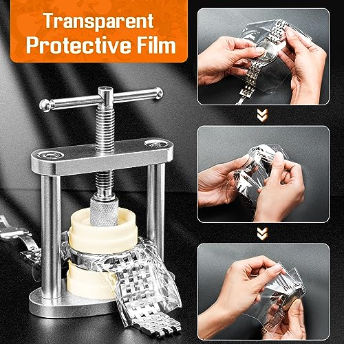 JOREST Watch Press Tool Set, Back Case Closer for Closing the Cover, Watch Battery Replacement, Watch Opener Remover, Repair Kit for Watches with A Pry Opening, Only for Round Dials