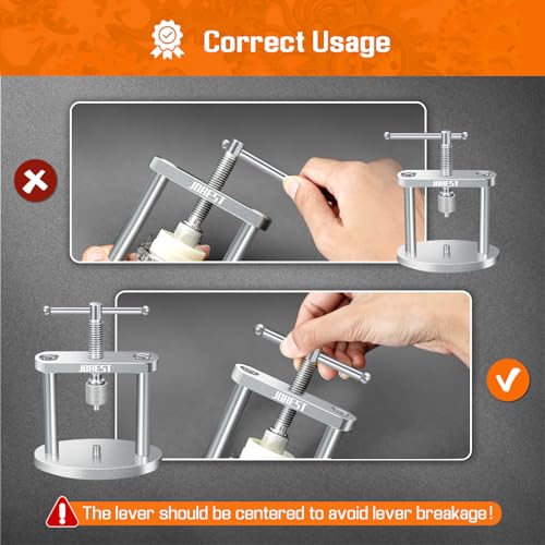 JOREST Watch Press Tool Set, Back Case Closer for Closing the Cover, Watch Battery Replacement, Watch Opener Remover, Repair Kit for Watches with A Pry Opening, Only for Round Dials