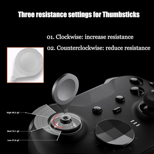 Thumbstick Tension Adjustment Tool for Xbox Elite Series 2 Controller,Analog Joysticks Adjust Replacement for Xbox Elite Series 2 Core(Silvery)