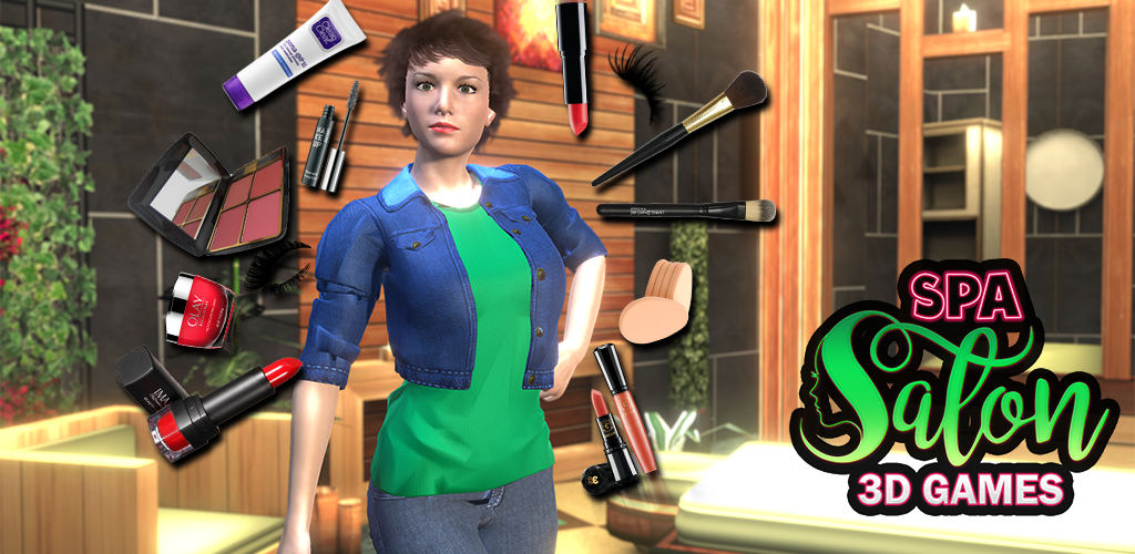 Face Makeup & Beauty Spa Salon Makeover Games 3D: face spa mask apply, spa tools makeup princess & makeover like Barbie, princess makeover salon for girly beautiful girls love spa makeup fashion & virtual beauty games, princess salon, Royal Makeover