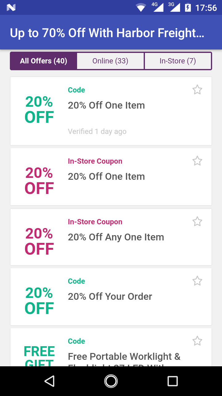 Coupons for Harbor Freight Tools