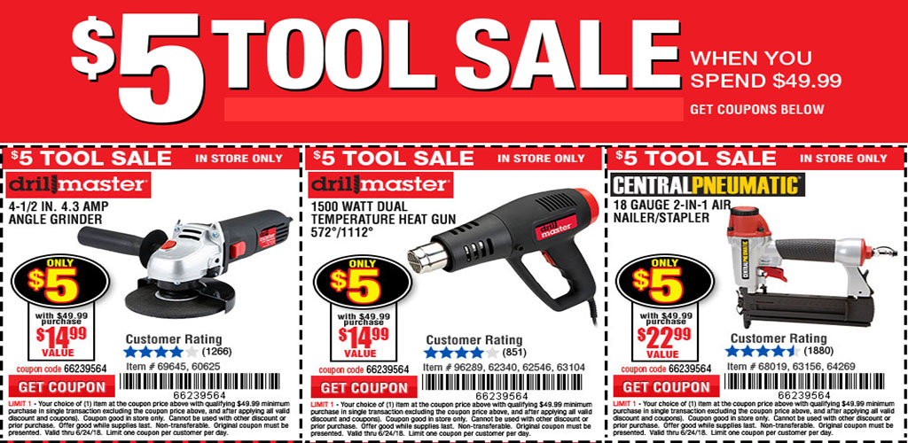 Coupons for Harbor Freight Tools
