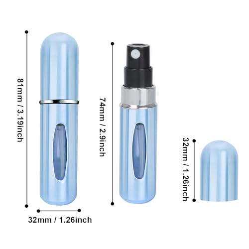iDeep Refillable Perfume Atomizer Bottle, 3Pcs Portable 5ml Mini Refillable Perfume Spray Scent Pump Case Perfume Dispenser Pump Transfer Tool for Travel