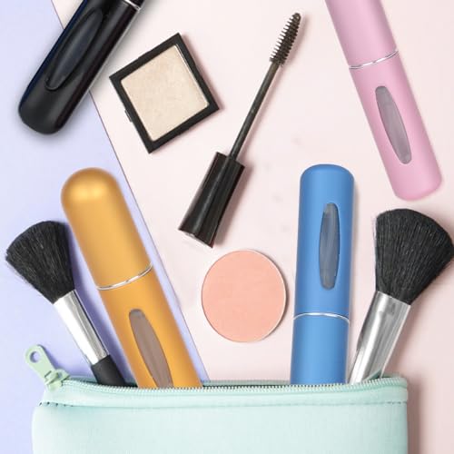 iDeep Refillable Perfume Atomizer Bottle, 3Pcs Portable 5ml Mini Refillable Perfume Spray Scent Pump Case Perfume Dispenser Pump Transfer Tool for Travel