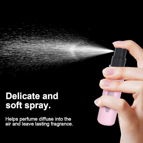 iDeep Refillable Perfume Atomizer Bottle, 3Pcs Portable 5ml Mini Refillable Perfume Spray Scent Pump Case Perfume Dispenser Pump Transfer Tool for Travel