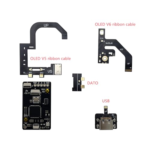 Onyehn Console Cable RP2040 CPU Cable Chip for Nintendo Switch OLED,Upgradable Chip Replacement Parts for Switch OLED Console with Repair Tools