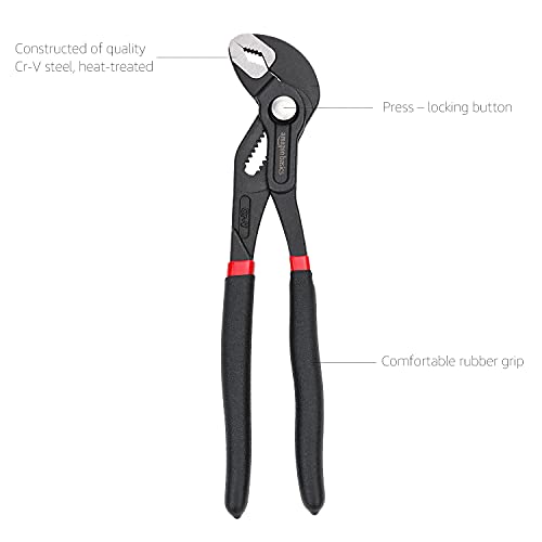3-Piece Quick Release Groove Joint Pliers Set