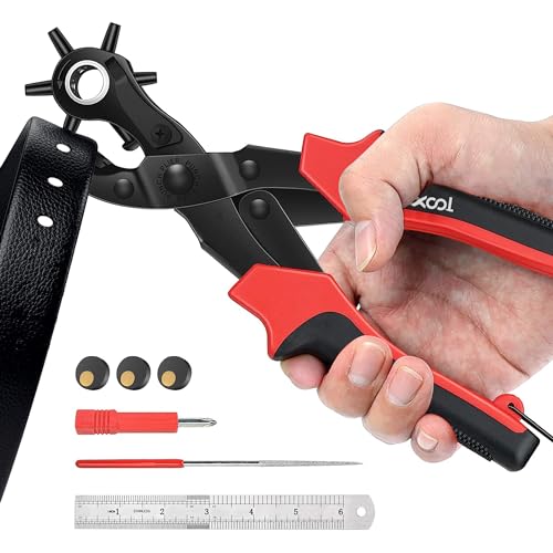 XOOL Revolving Punch Plier Kit for Leather Crafting