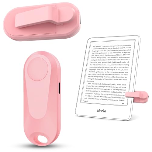 DATAFY Remote Control Page Turner for Kindle Paperwhite Oasis Kobo eReaders, Camera Video Recording Remote Triggers, Page Turner Clicker for ipad Tablets Reading Novels with Wrist Strap Storage Bag