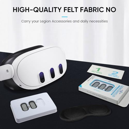 2 Pack Camera Lens Protector and 1 Build-in Lens Cover for Oculus Meta Quest 3 Accessories, Alloy Frame, 9H Hardness Tempered Glass, Anti-Scratch, High Definition, Case Friendly, Silver