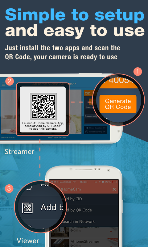 AtHome Video Streamer - Remote video surveillance, Home security, Monitoring, IP Camera