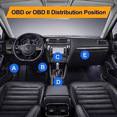 OBD2 OBD Power Cable for Dash Camera, Ssontong OBD to Mini USB OBDII Adapter Hardwire Charger Cable 24 Hours Surveillance and Acc Two Mode