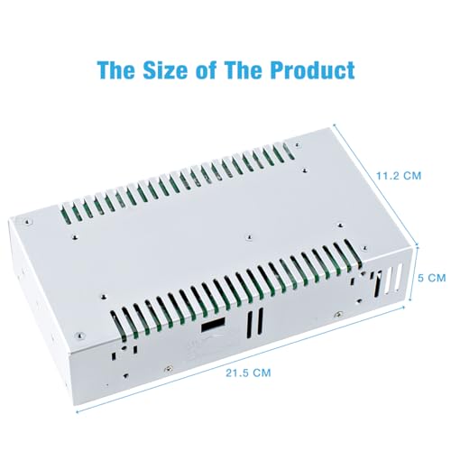 Hosyond 12V 30A 360W Universal Power Supply AC 110V/220V to DC 12V Regulated Transformer Adapter LED Driver for LED Strip, CCTV Camera System
