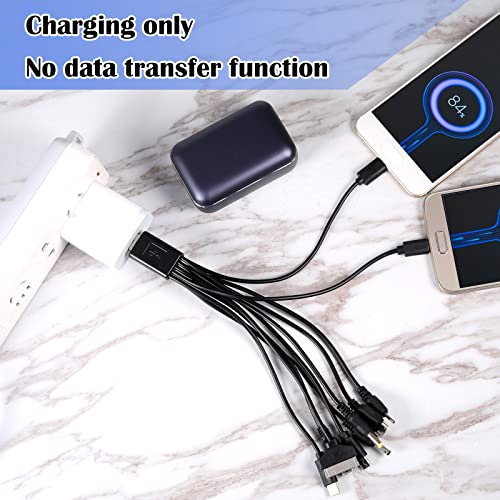 Multi-Charger 10 in 1 Universal USB Charging Cable 10 in 1 Universal USB Cable Multi Charger Cable Adapter Multifunction Charging Sync Cord Universal Camera Cables for PSP/Nokia/HTC/LG/Samsung