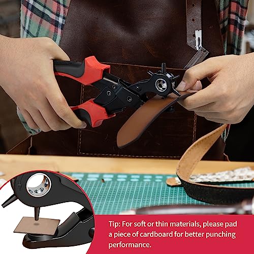 XOOL Revolving Punch Plier Kit for Leather Crafting