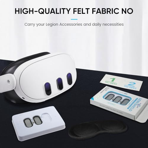 2 Pack Camera Lens Protector and 1 Build-in Lens Cover for Oculus Meta Quest 3 Accessories, Alloy Frame, 9H Hardness Tempered Glass, Anti-Scratch, High Definition, Case Friendly, Black