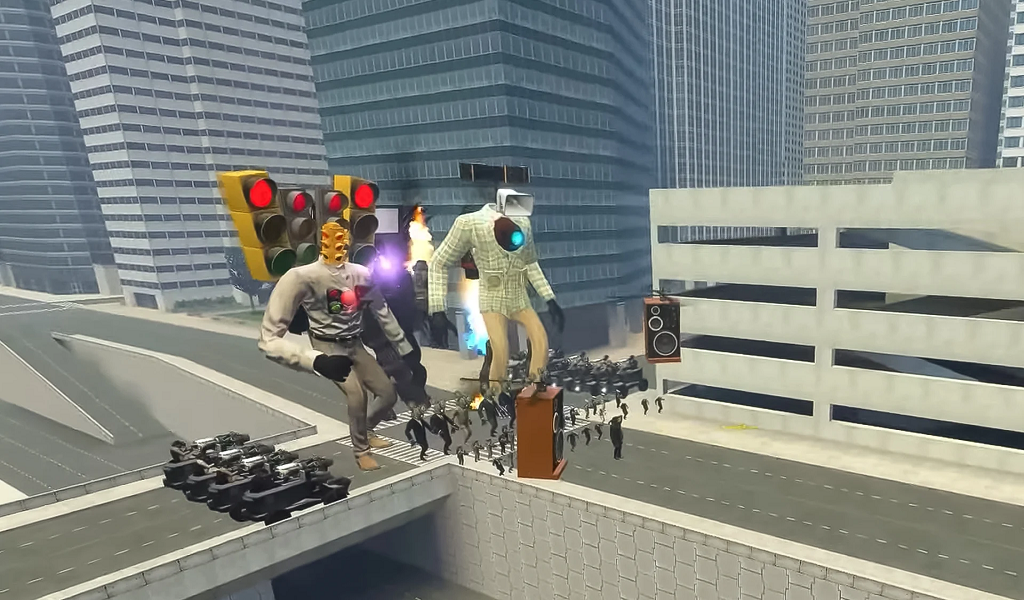 Camera Toilet Monster Battle