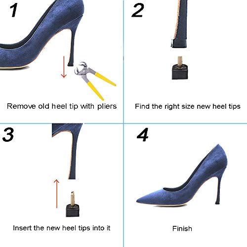 eMingo 24 Pairs High Heels Replacement Tips Set