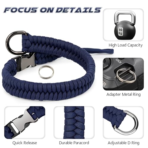 SUNYA Camera Wrist Strap for Photographers Quick Release Paracord Rope Camera Hand Strap Compatible for DSLR or Mirrorless Camera