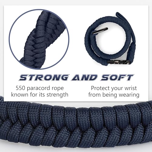 SUNYA Camera Wrist Strap for Photographers Quick Release Paracord Rope Camera Hand Strap Compatible for DSLR or Mirrorless Camera