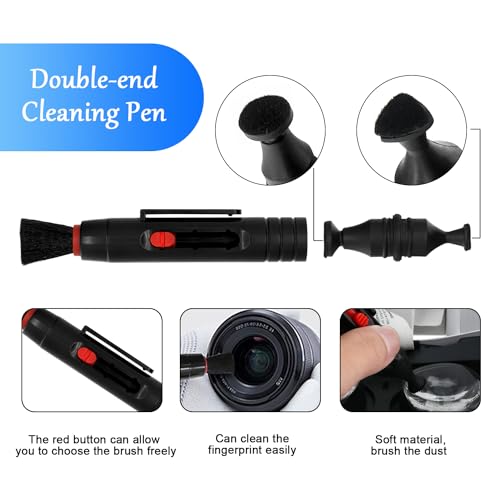 VR Headset Cleaning Kit with Lens Protector Cover Compatible with Vision Pro/Quest 3 - Lens Pen Cleaner Kit for VR Headset/Xbox/Camera - VR Cleaning kit - Protect Lens from Sunlight, Scratches, Dust