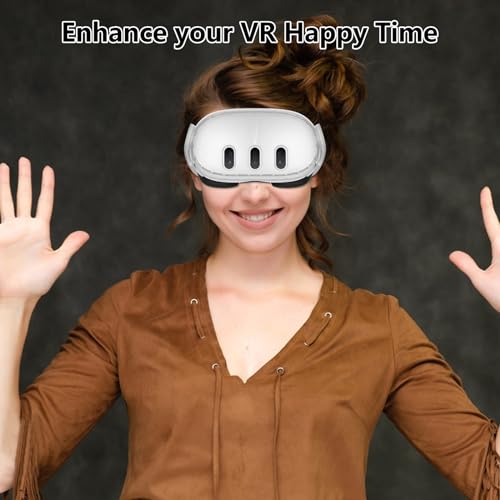 Aircawin Case for Meta Quest 3 Case Clear,PC Case for Meta Quest 3 Accessories with 2Sets Camera Lens Glass Film&4pcs Joystick Caps,Lightwheigt Front Cover for Oculus Quest 3 VR Headset-Frosted Clear