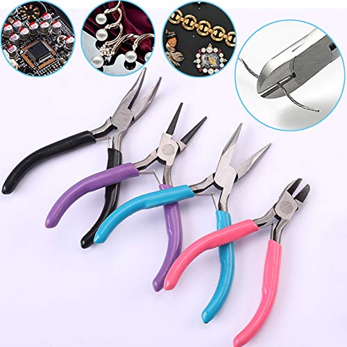 4 Pack Jewelry Making Pliers Tools Kit Set