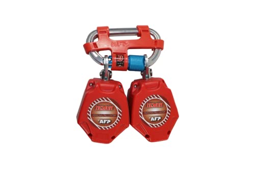 AFP Demon 6 Foot Double Web Leg Self Retracting Lifeline Safety Yoyo, Shock Pack Absorber, Aluminum Rebar Pelican Hook & Aluminum Carabiner Fall Protection Arrest Limiter SRL | OSHA & ANSI Rated