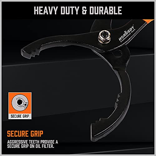 Adjustable 12" Oil Filter Pliers by HORUSDY