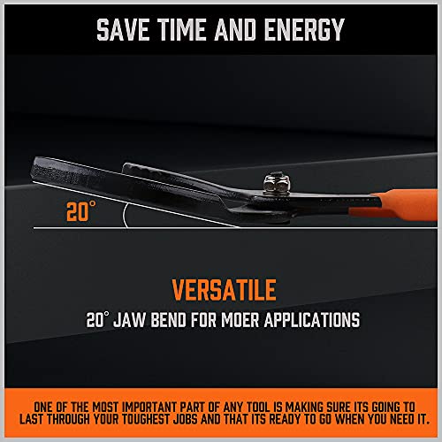 Adjustable 12" Oil Filter Pliers by HORUSDY