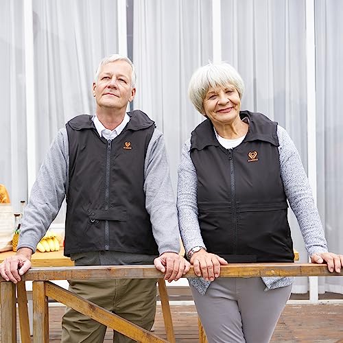 S-AIRBAG Unisex Elderly Anti Fall Airbag Vest Wearable Airbag Smart Vest for Seniors 0.08s Pop Up Protection for Elderly, Intelligent Protective Vest for Elderly, Epileptic, Patients Or Blind Person