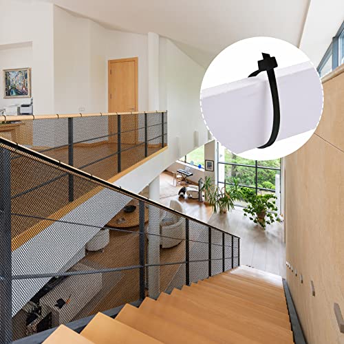 Cat Balcony Net 5 x 0.8 Meter Anti Fall Netting Balcony Mesh Fence Net Child Safety Screen Protection Crib Mesh for Pets Baby (Black)