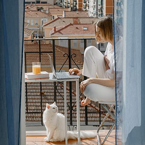 Cat Balcony Net 5 x 0.8 Meter Anti Fall Netting Balcony Mesh Fence Net Child Safety Screen Protection Crib Mesh for Pets Baby (Black)