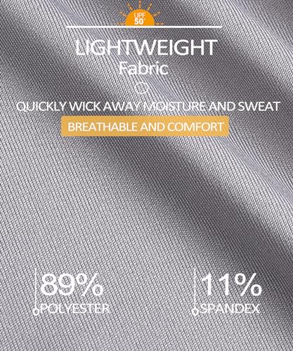 MAGCOMSEN Work Polo Shirts for Women Polo Shirts Short Sleeve Fall Shirts Work Shirts Casual UV Protection Golf ShirtsLight Grey S