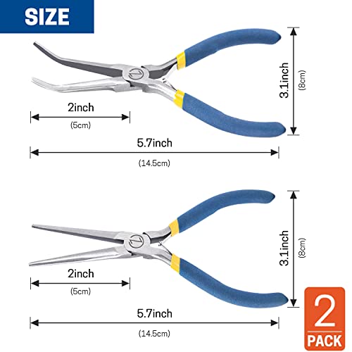 6" Mini Needle Nose Pliers Set for Crafts